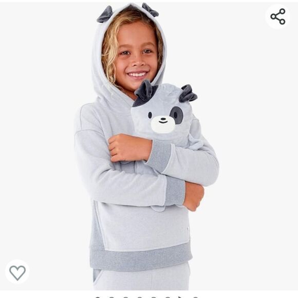 Cubcoats Pimm The Puppy 2 en 1 Transforming Pullover Hoodie & Soft Plushie - Picture 1 of 5